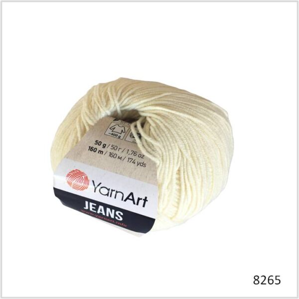 ג’ינס- Yarn art jeans- גוון 3- שמנת